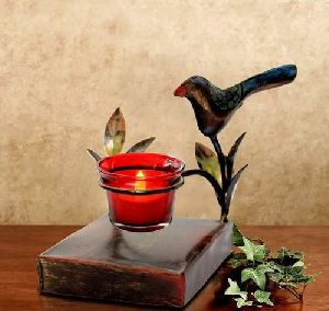 Iron Bird Candle Stand