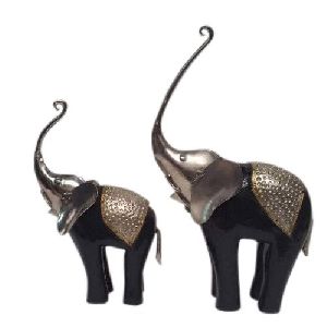 Iron Elephant Sculpture