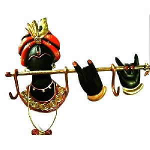 iron Krishna Wall Hanger