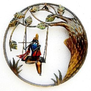 Iron Krishna Wall Hanging