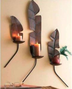 Iron Leaf Candle Stand
