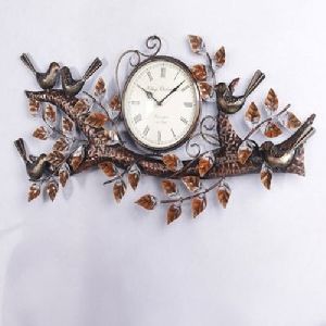 Tree Branch Iron Wall Clock