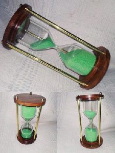 Wooden and Brass Sand Timer