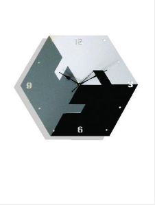 3D Hexagon Shape Wall Clock