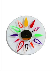 Colorful Drops Round Wall Clock