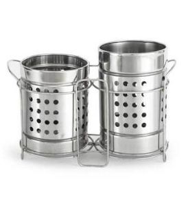 Stainless steel cutlery holder