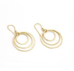 Metallic Brass Earrings (ABM-ET-36)