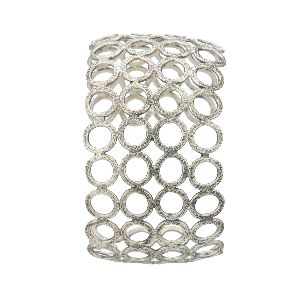 Metallic Silver Bangles