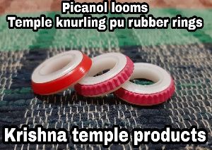 Temple knurling designed pu rubber rings
