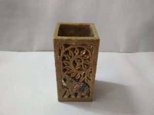 Alabaster Pen Stand