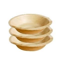 round areca leaf bowls