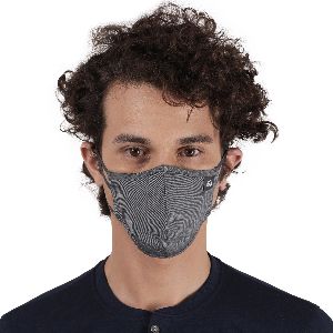 mobius elite dark grey denim blue reusable mask