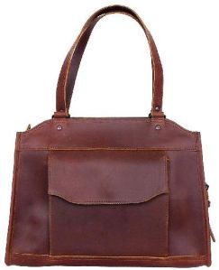 Brown Leather Shoulder Bag