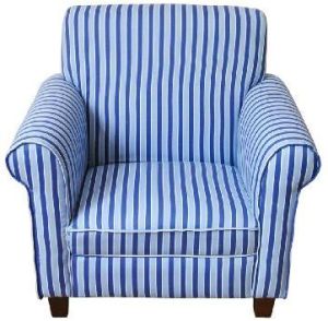 Blue Strip Club Sofa Chair