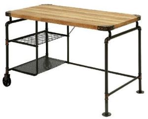 Industrial Antique 2-Shelf Desk