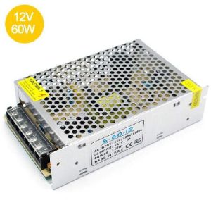 12V 5 Amp 60 W DC Power Supply Driver for CCTV and LED Strip Light Lamp 12 Volt 5A