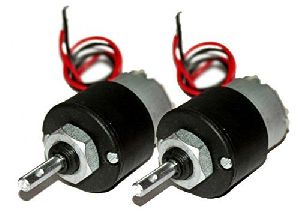 12V Dc Gear Motor (Geared Motor) - 300 Rpm- Set Of 2