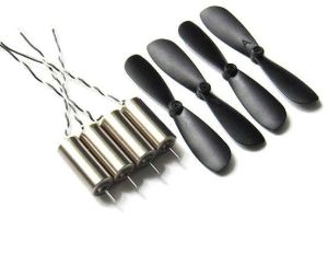 DC 3.7V 716 7x16mm Micro Core less Motor with Propeller High-Speed Mini Drones (4 Pieces Set)