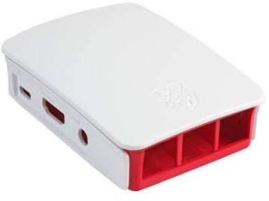 Pi Rpi3case-bg Raspberry Pi 3 Case, White and Red