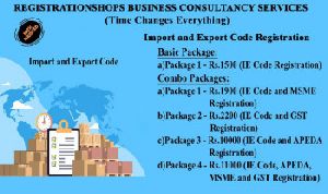 import export code registration services
