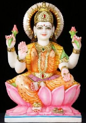 White Marble Laxmi Mata Statue