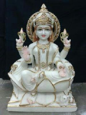 White Marble Laxmi Mata Statue