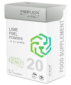 Merlion Naturals Lime Peel Powder, Citrus x aurantiifolia, 227gm
