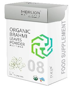 Merlion Naturals Organic Brahmi Leaves Powder, Bacopa monnieri, 227gm