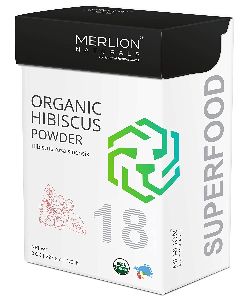 Merlion Naturals Organic Hibiscus Powder, Hibiscus rosa sinensis, 227gm