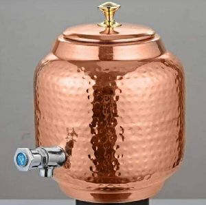 Hammered Copper Water Pot