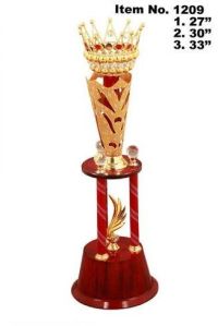 Crown Shape Crystal Diamond Trophy