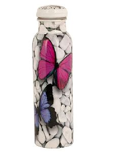 Butterfly Meenakari Copper Bottle