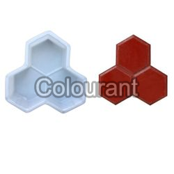 Trihex Shaped Silicone Plastic Interlocking Paver Moulds