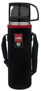 Cello Instyle Stainless Steel Bottle,1 Litre,Black