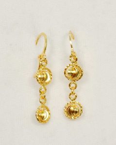 Fancy Copper Crystal Ball Earring