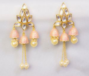 Party Wear Kundan Pearl Earring