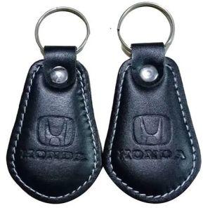 designer leather keychain