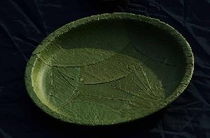 8 Inch Leaf Round Plate