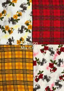 RAYON PRINTED FABRIC FOR MAKING GARMENTS