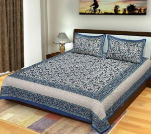 Sanganeri Print Bed Sheet