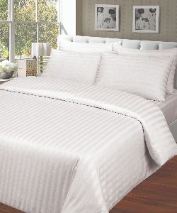 Satin Stripe Bed Sheet