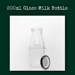 200ml Milk Glass Bottle