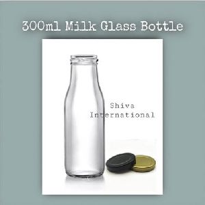 300ml Milk Glass Bottle