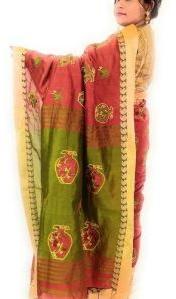 Embroidered Handloom Silk Saree