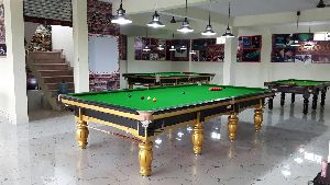 MAA JANKI Royal Master Golden Snooker Table with accessories