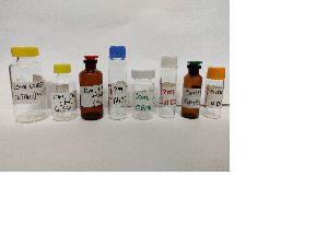 CLEAR AMBER GLASS VIALS BOTTLES