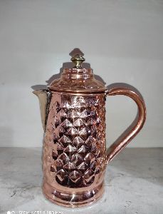 Copper Diamond Design Jug