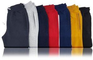 comfort track pants in cotton and polyster fabric