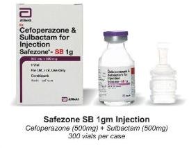 Cefoperazone Sodium 1000 mg+ Sulbactum Sodium 500 mg