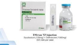 Ceftriaxone Sodium 125 mg+ Tazobactum 15.625 mg